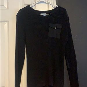 Black 100% cotton sweater